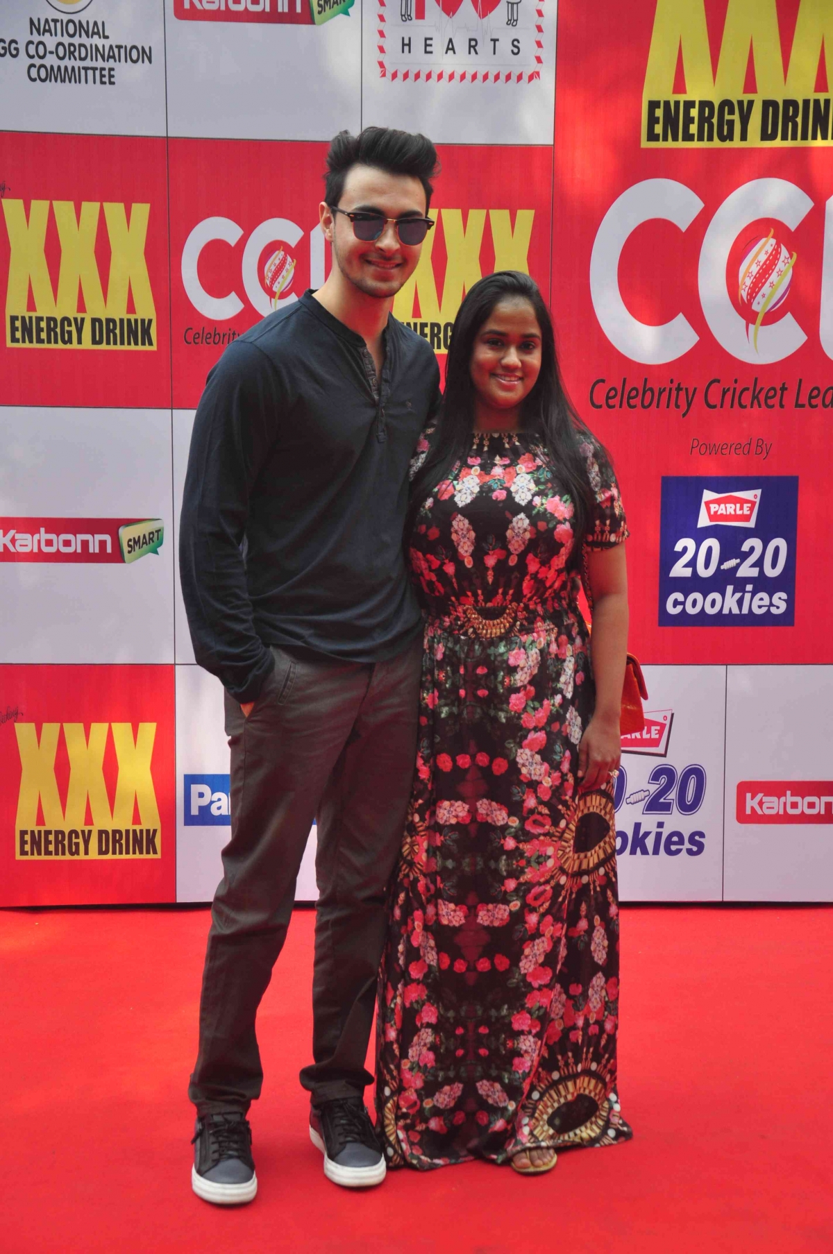 Newlywed Arpita Khan and Aayush Sharma CCL match