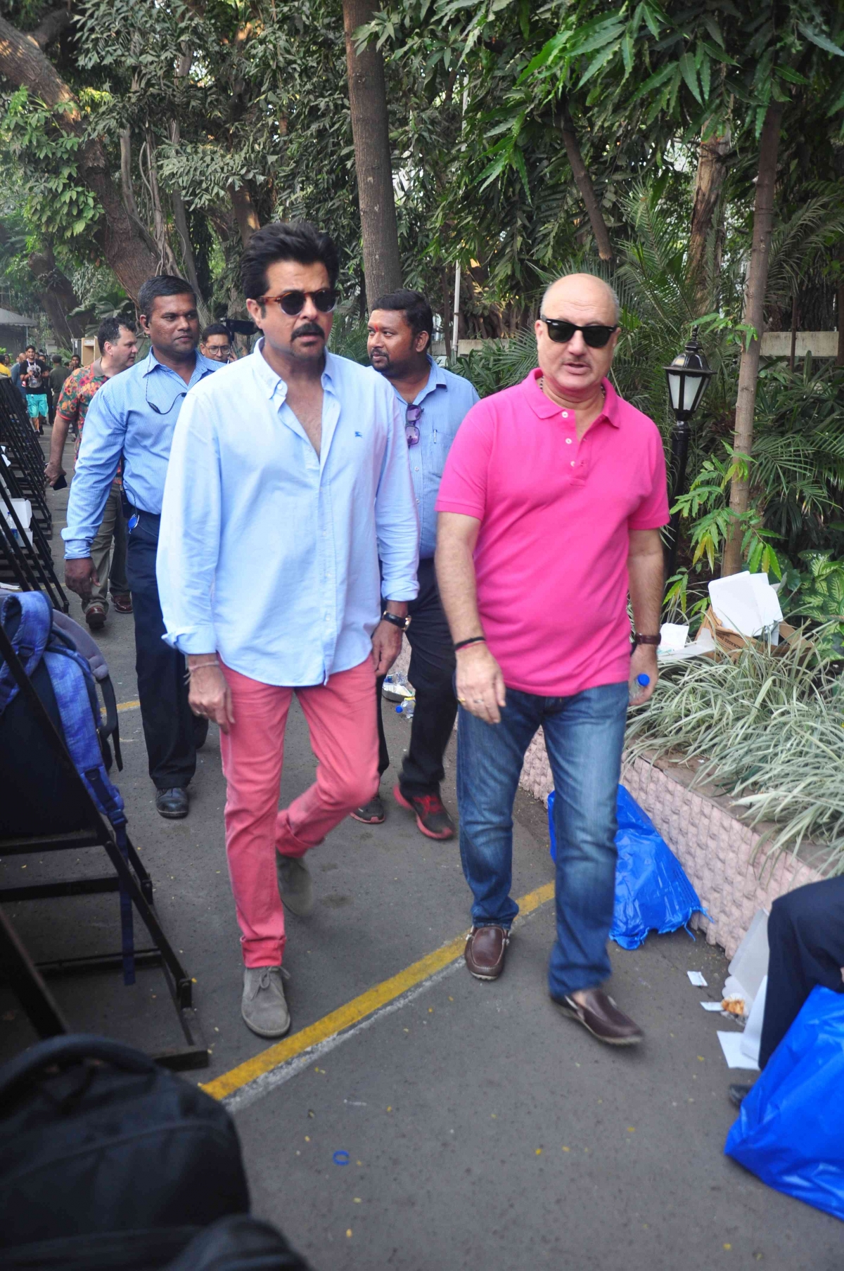 Anil Kapoor and Anupam Kher CCL match