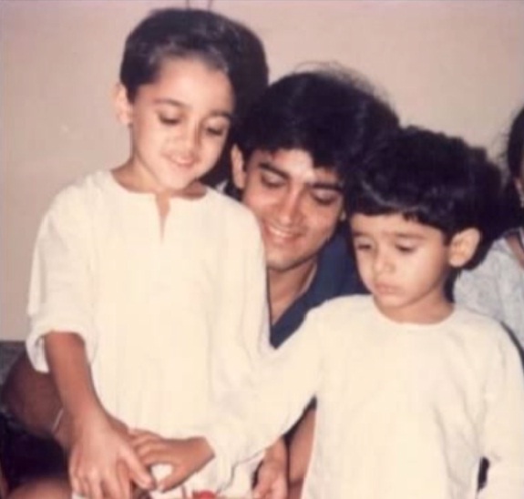 Imran Khan (Left) with mamu Aamir Khan Imran Khan Birthday