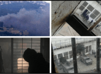 Images from the Roumieh prison show prisoners rioting,while security forces take up an operation to transfer Nusra and ISIS members from the notorious jail.