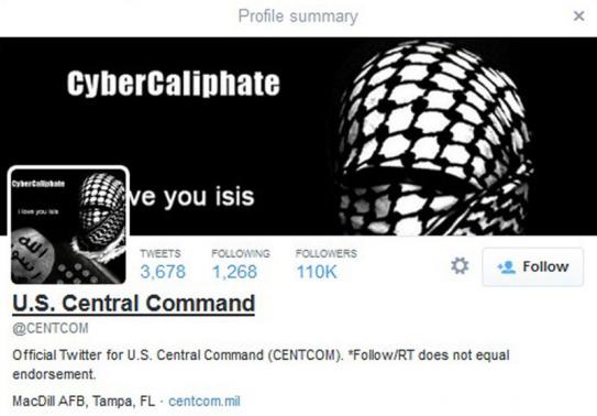 The Twitter and YouTube accounts of the US military Central Command were hacked on Monday by ISIS supporters. The Twitter and YouTube accounts of the US military Central Command were hacked on Monday by ISIS supporters.