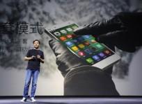 Lei Jun, founder and chief executive officer of China's mobile company Xiaomi Inc, introduces the new features of Xiaomi Phone MI 4