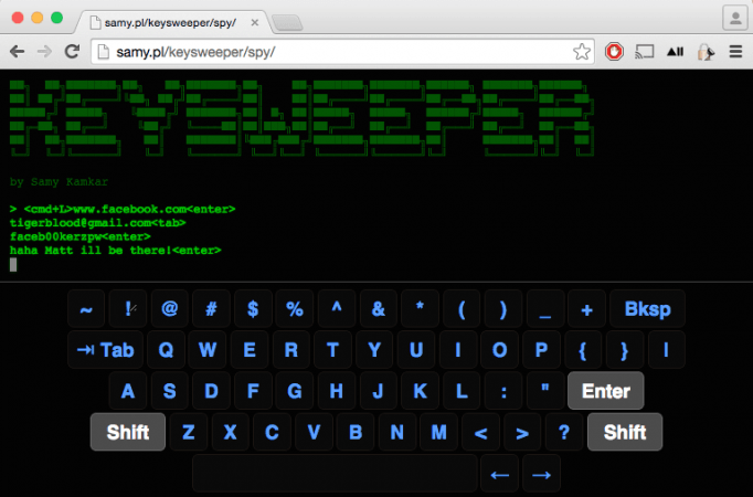 The keylogger can monitor keyboard live through a webpage. The keylogger can monitor keyboard live through a webpage.