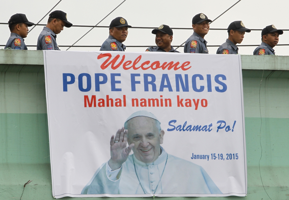 Image of Pope Francis in Philippines