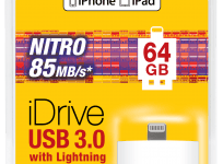 The iDrive is an external storage solution for all the iPhone, iPod and iPad devices