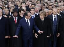 World leaders attend Paris Unity March in response to Charlie Hebdo shooting.
