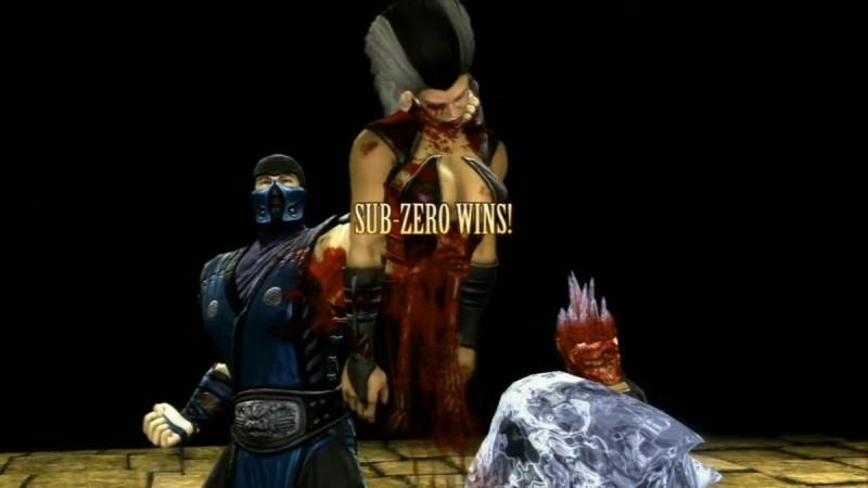 Sub Zero-Mortal Kombat x fatality shoot
