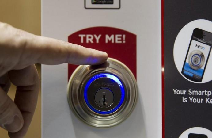 A Kevo smart lock is demonstrated during the 2015 International Consumer Electronics Show A Kevo smart lock is demonstrated during the 2015 International Consumer Electronics Show