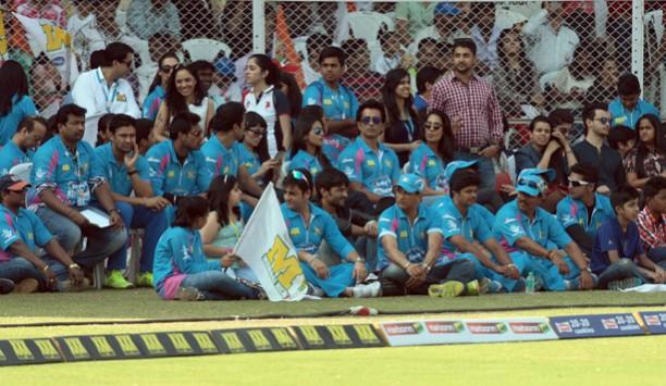 A picture of Mumbai Heroes team from their previous match at CCL 5. Mumbai Heroes