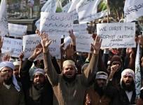 An anti-Charlie Hebdo protest rally in Quetta, Pakistan.