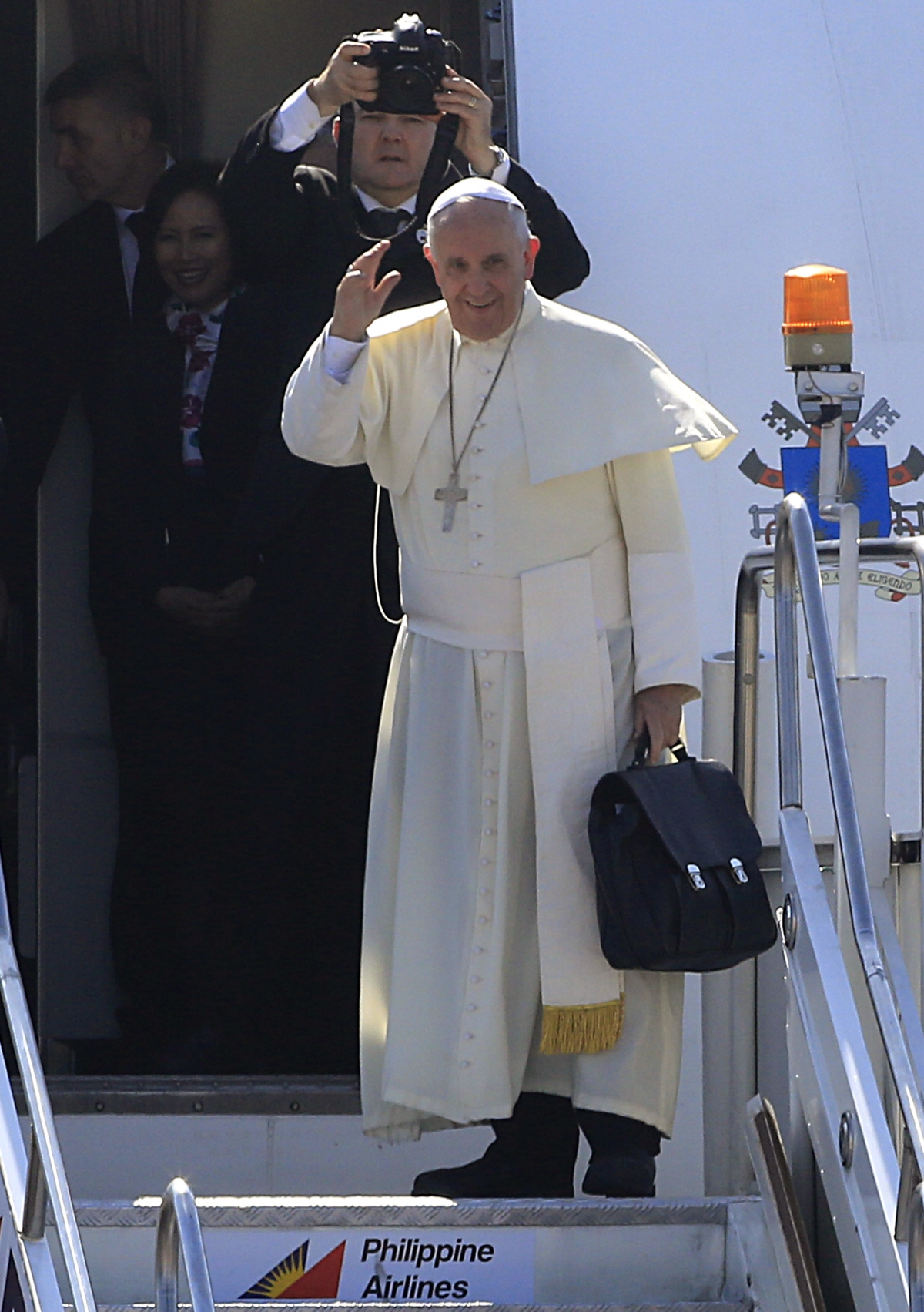 Pope Francis leaves Asia