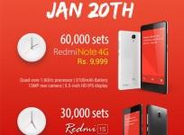 Xiaomi Redmi Note 4G, Redmi 1S Flash Sale to Kick-off on 20 January in India; More than 1 Lakh Units Up for Grabs