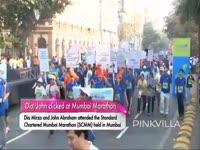 dia-john-clicked-at-mumbai-marathon