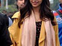 Deepika Padukone on sets of 'Tamasha'