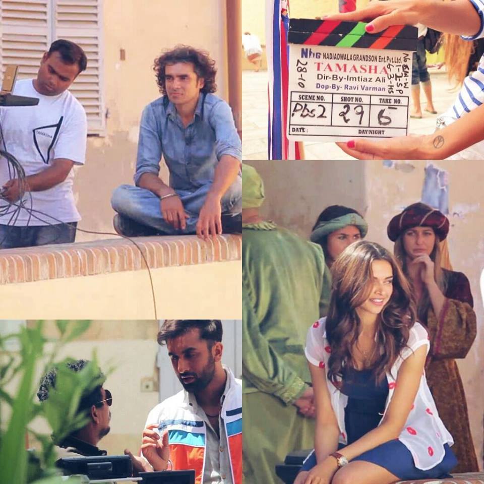 On the sets of 'Tamasha' Deepika Padukone on sets of 'Tamasha'