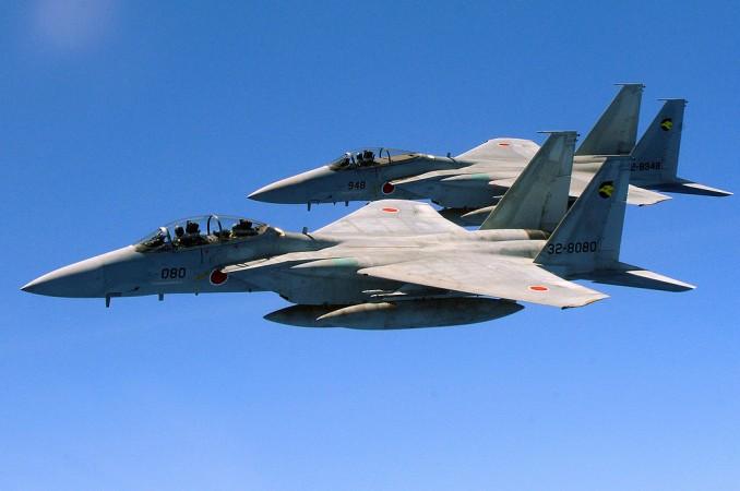 Japanese jets. (Representative Image) Japanese Air force has scrambled a record number of jets in order to counter the growing threats and intrusions of Chinese and Russian military planes.