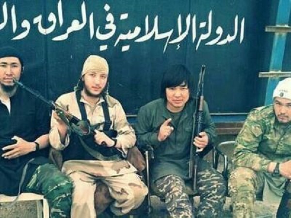 ISIS has recruits from all over the world. This image shows ISIS militants from China.