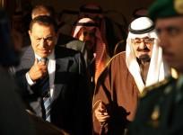 Saudi King with Egyptian President Hosni Mubarak
