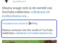 Twitter introduces Bing Powered translation service