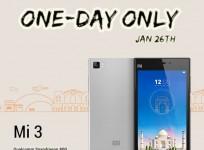 Xiaomi Mi3 Flipkart Flash Sale Returns on India's Republic Day for One Last Time