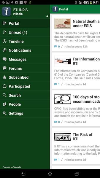 RTI Android official App RTI Android official App