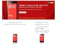 Xiaomi Redmi 1S Flipkart Flash Sale to Go Live on 27 January