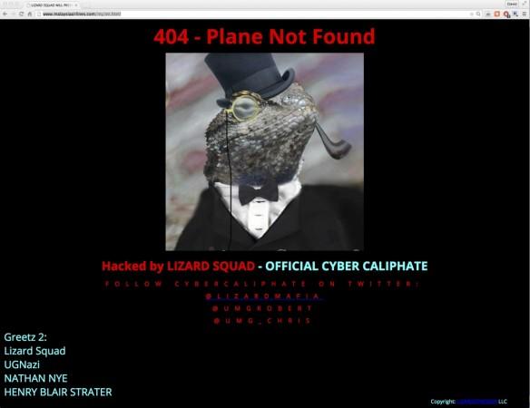 A screen grab of the official website of national carrier Malaysia Airlines after it was hacked on January 26, 2015 by a group calling itself the A screen grab of the official website of national carrier Malaysia Airlines after it was hacked on January 26, 2015 by a group calling itself the