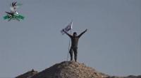 kobane-syrian-rebels-and-kurdish-flags-on-a-hill