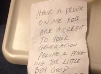 note on train