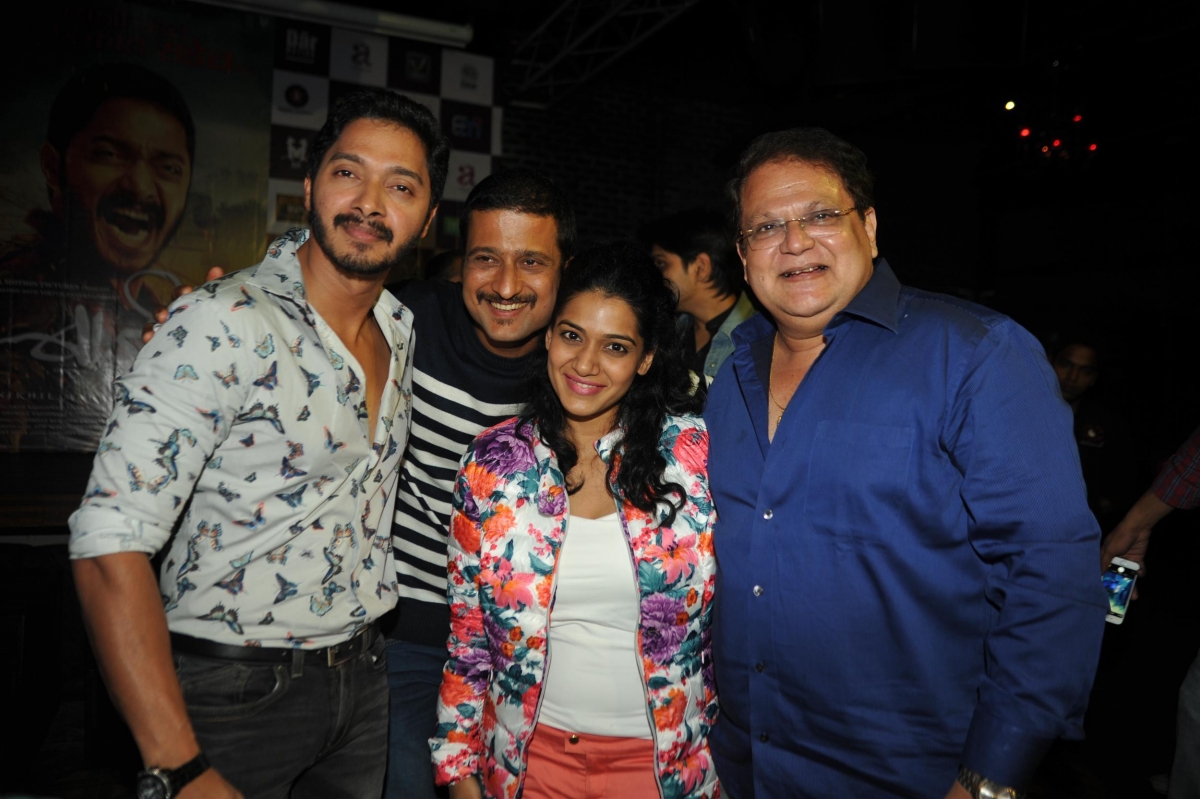 Actor Shreyas Talpade celebrates birthday with cast of his Marathi superhero film Shreyas Talpade birthday bash