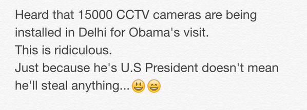 A Meme that surfaced online after Barack Obama's India visit A Meme that surfaced online after Barack Obama's India visit