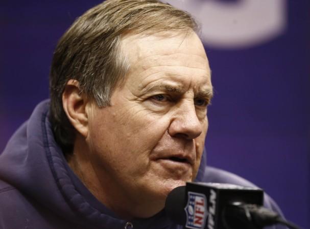 New England Patriots head coach Bill Belichick during media day for Super Bowl XLIX at US Airways Center. Bill Belichick