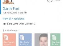 Interface of Microsoft Outlook OWA Android App