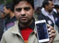 A taxi driver in Delhi