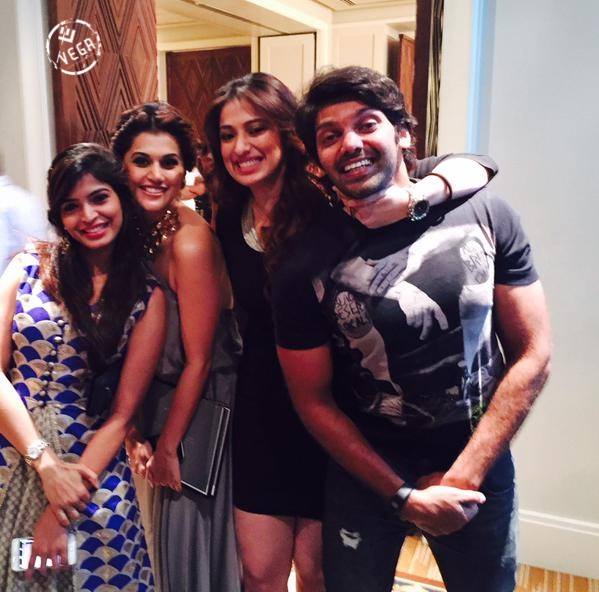 Taapsee Pannu, Raai Laxmi and Arya during Calender Launch Calender Launch