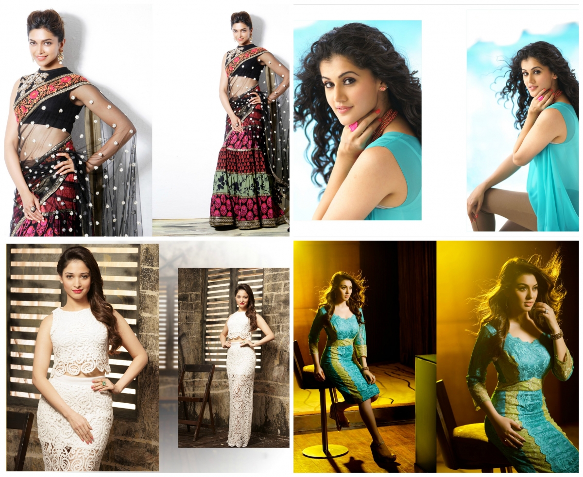 Deepika Padukone, Taapasee Pannu, Tamannaah and Hansika Motwani Deepika Padukone, Taapasee Pannu, Tamannaah and Hansika Motwani