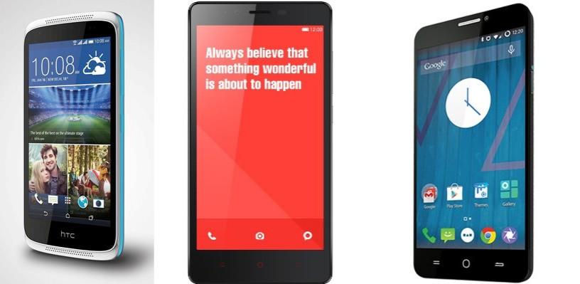 HTC Desire 526G vs Xiaomi Redmi Note 4G vs Yu Yureka HTC Desire 526G Xiaomi Redmi Note Yu Yureka