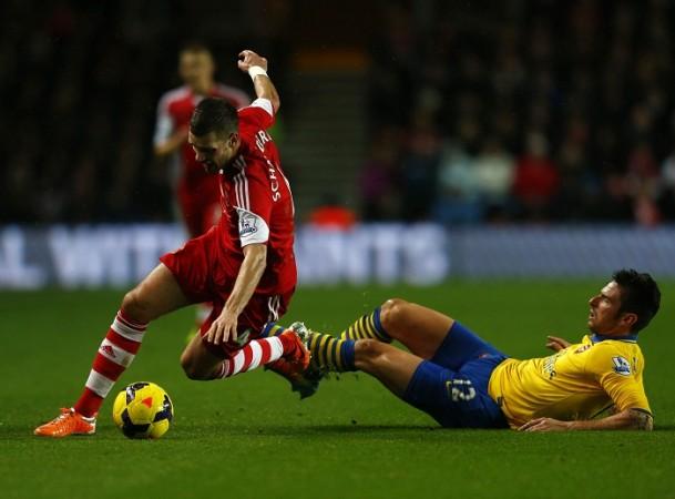 Olivier Giroud might have fellow Frenchman Morgan Schneiderlin as his Arsenal teammate next season Morgan Schneiderlin Southampton Olivier Giroud Arsenal