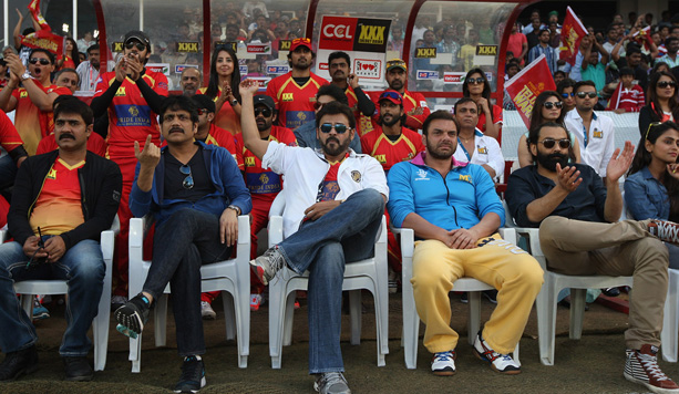 Celebs at Telugu Warriors Dugout