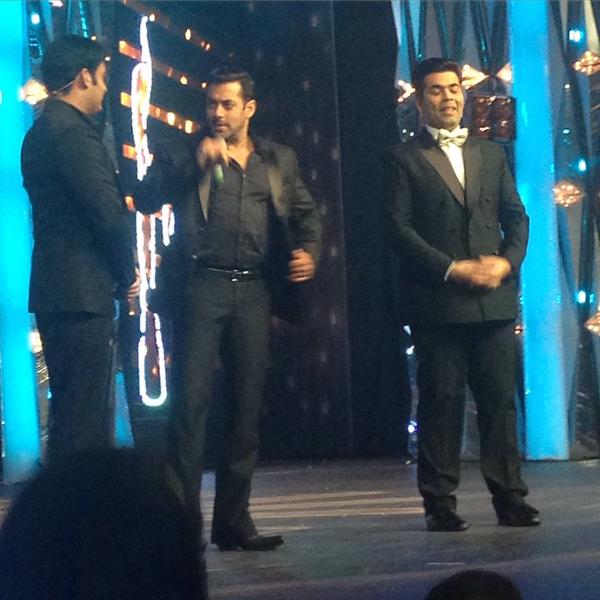 Salman, Kapil and Karan Johar 60th Filmfare Awards