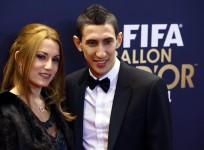 Angel Di Maria and Jorgelina Cardoso