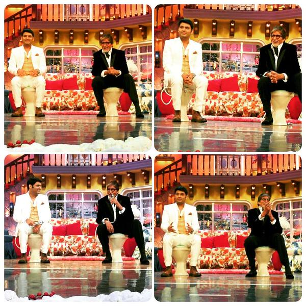 'Shamitabh' Promotions: Big B, Dhanush, Akshara Had A Blast At 'Comedy Nights With Kapil'