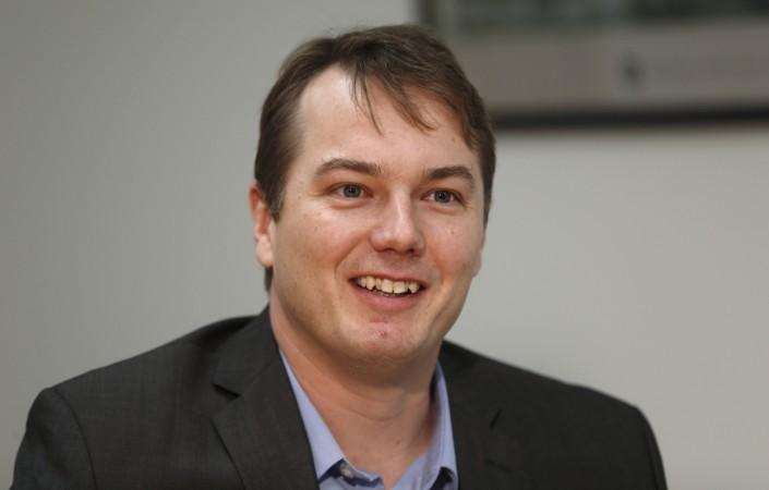 Chris Urmson, director of Google's self-driving car project, talks during an interview in Detroit, Michigan. Chris Urmson, director of Google's self-driving car project