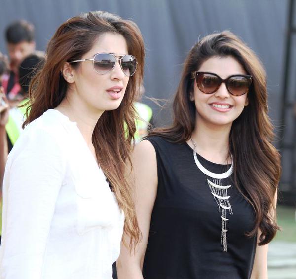 Raai Laxmi and Kajal Aggarwal