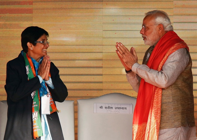 Narendra Modi and Kiran Bedi