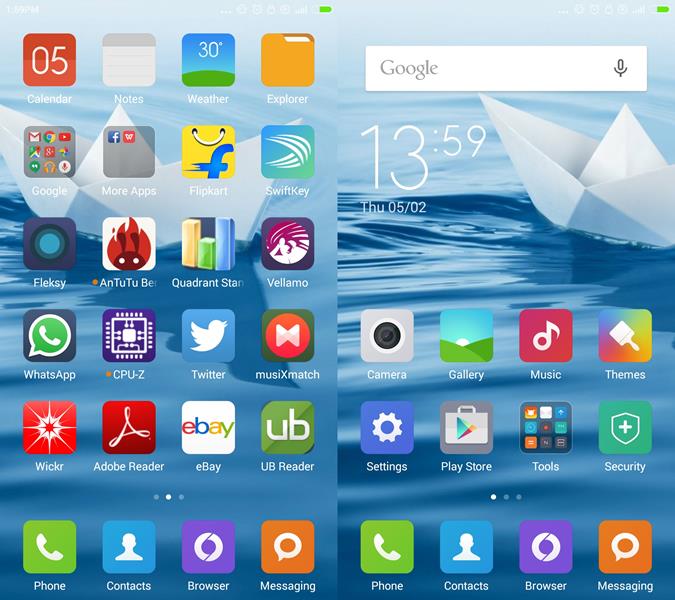 Xiaomi Mi4 Miui Home Screen Xiaomi Mi4 Miui Interface- Slide 1