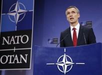 NATO Secretary General Jens Stoltenberg addresses a news conference during a NATO defence ministers meeting at the Alliance headquarters in Brussels February 5, 2015.