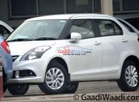 Maruti Suzuki Swift Dzire Facelift Spied Up Close