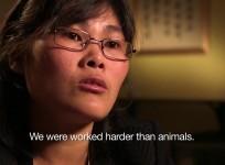 Park Ji-hyun narrated stories of how prisoners in North Korean Labour camps were required to work from the crack of dawn until it became pitched dark.