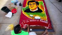 Pavement paintings celebrate 'Modernismo' Nicaraguan poet